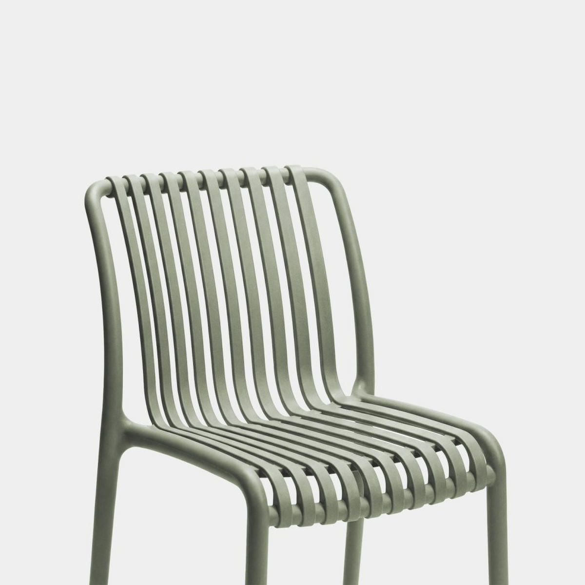 STUHL FÜR DRAUSSEN Ollie Grün 45 cm x 78 cm - Grün, Kunststoff (45/78/62cm) - Klast Home