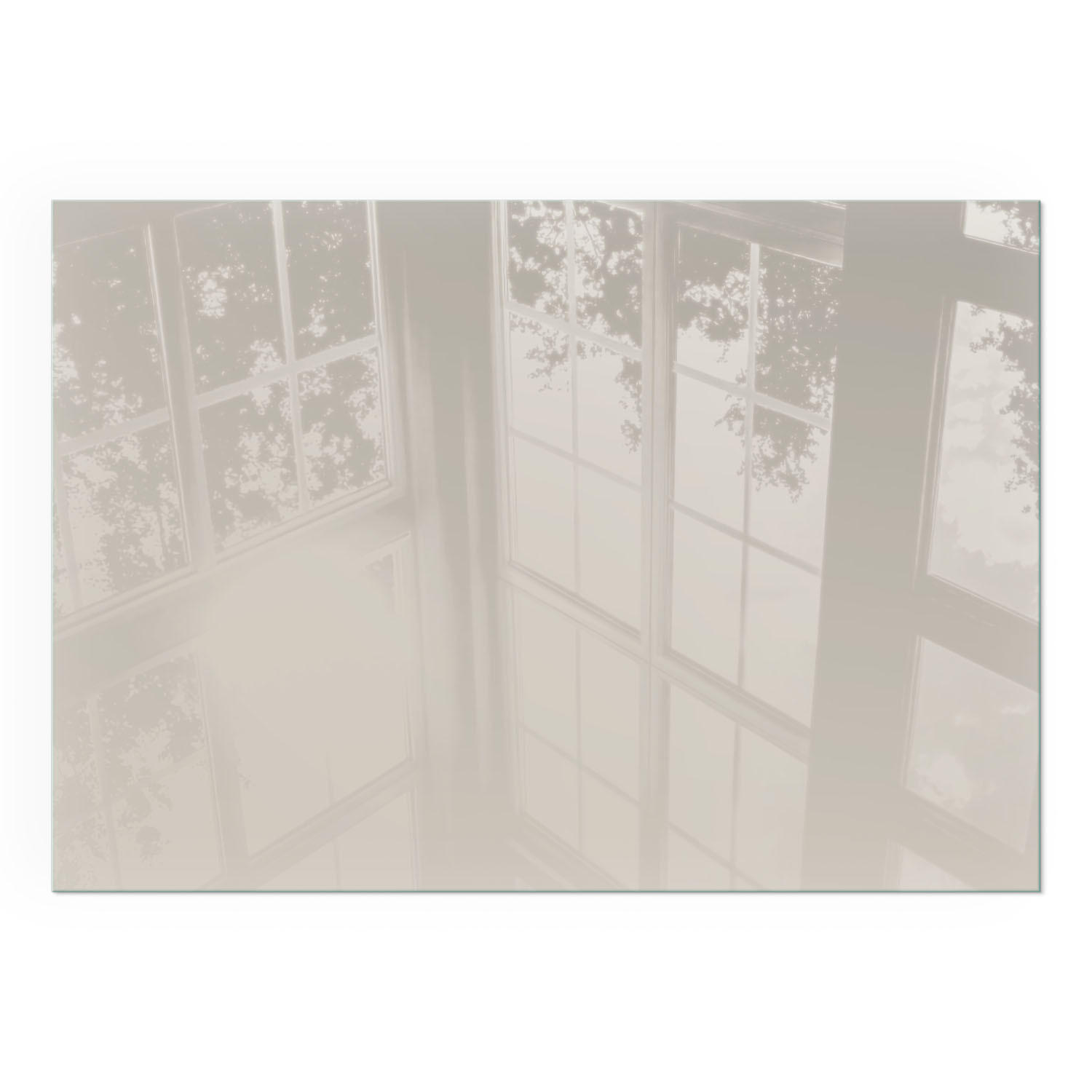 GLASPLATTE für Kamin 100x70 cm - Creme, Glas (100/70/0.4cm) - TULUP