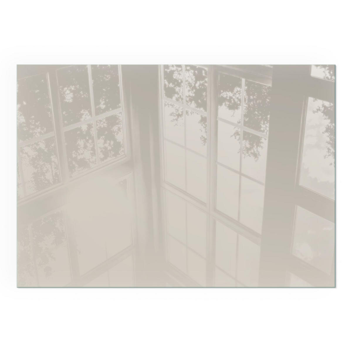 GLASPLATTE für Kamin 100x70 cm - Creme, Glas (100/70/0.4cm) - TULUP