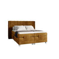 BOXSPRINGBETT Elektrisch Vidal - Gelb, Holzwerkstoff/Textil (180/200cm) - Fun Möbel