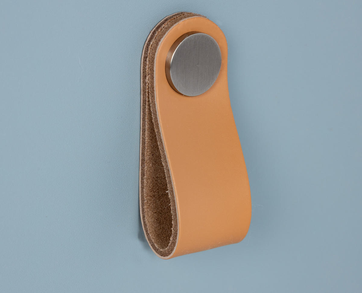 KLEIDERSCHRANK Roofy 1-türig - Salbeigrün/Eichefarben, Leder/Holzwerkstoff (56/200/51cm) - arthur berndt