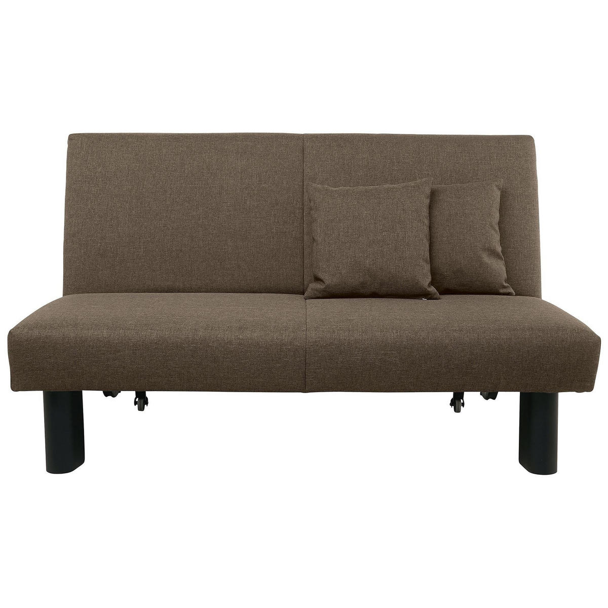 FALTSOFA Kalomira Bezug Flachgewebe Metall schwarz / sahara - Sahara, Kunststoff (145/84/100cm) - 58aufmkessel