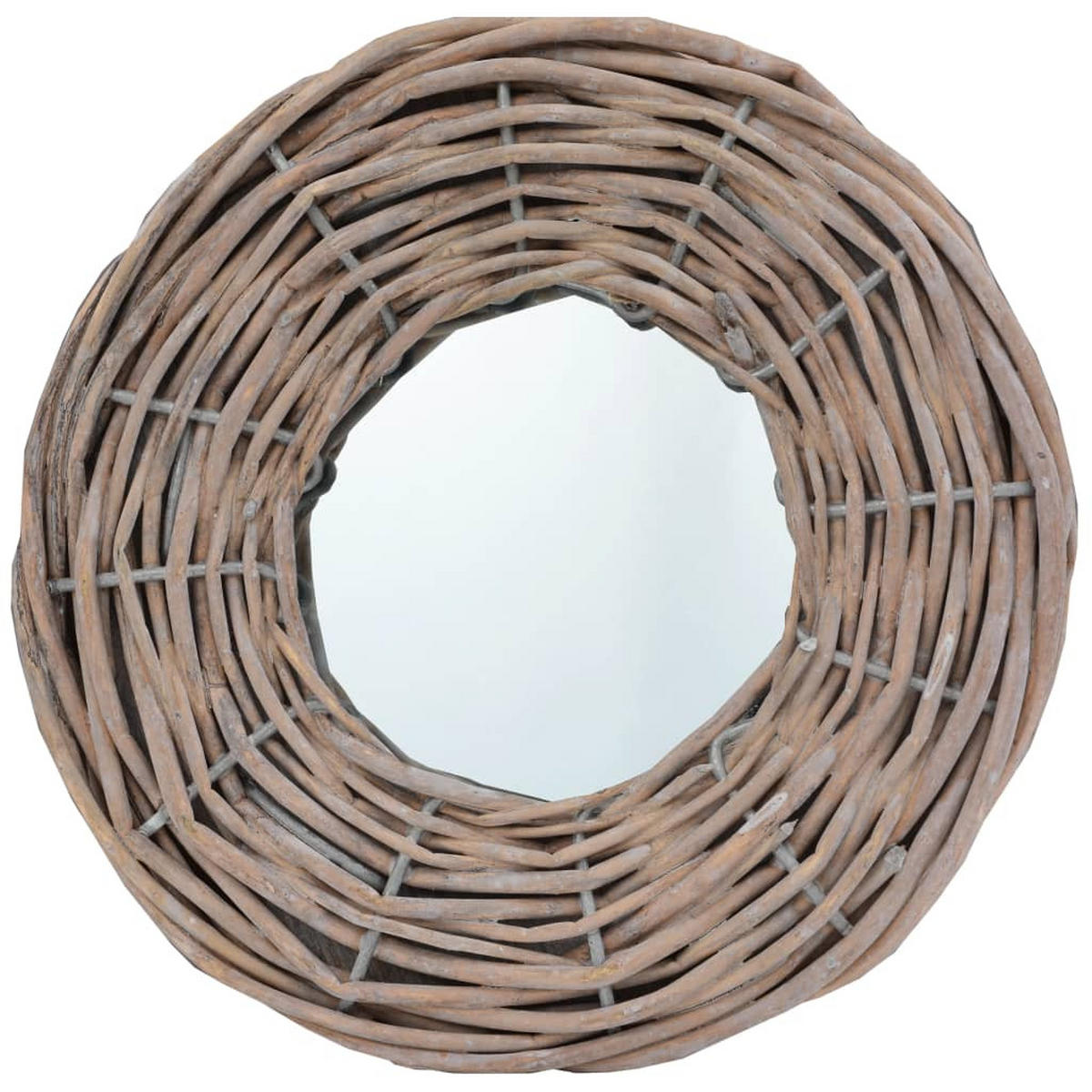 SPIEGEL 3 Stk. 15 cm Weide - Braun, Holz (15/1/15cm) - furnicato