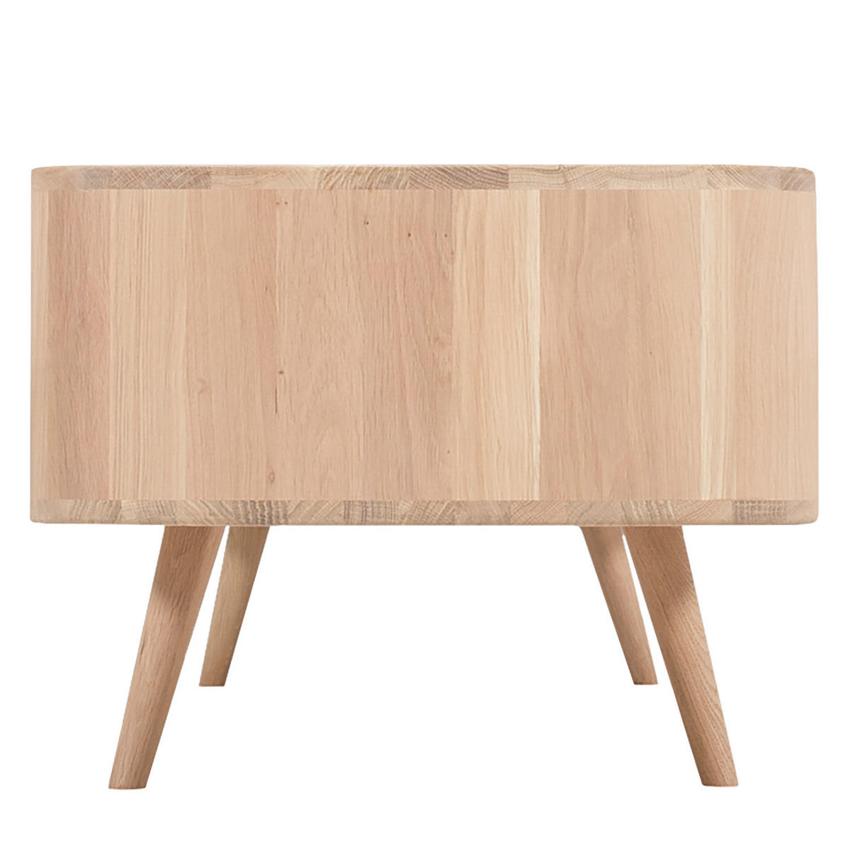 TV-LOWBOARD - Wildeiche teilmassiv - Wildeiche, Holzwerkstoff (225/45/42cm) - home24