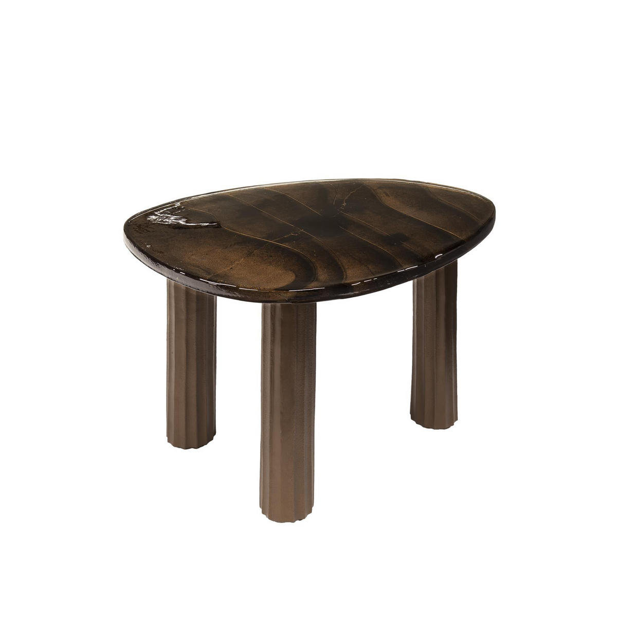 COUCHTISCH Salon Braun 45/62/40 cm - Kupferfarben, Glas (45/62/40cm) - Hoyz Collection