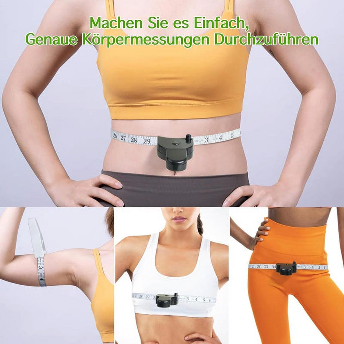 MASSBAND – zur Körpervermessung, 2er-Packung - Multicolor, Kunststoff (9/3/5.5cm) - DCA
