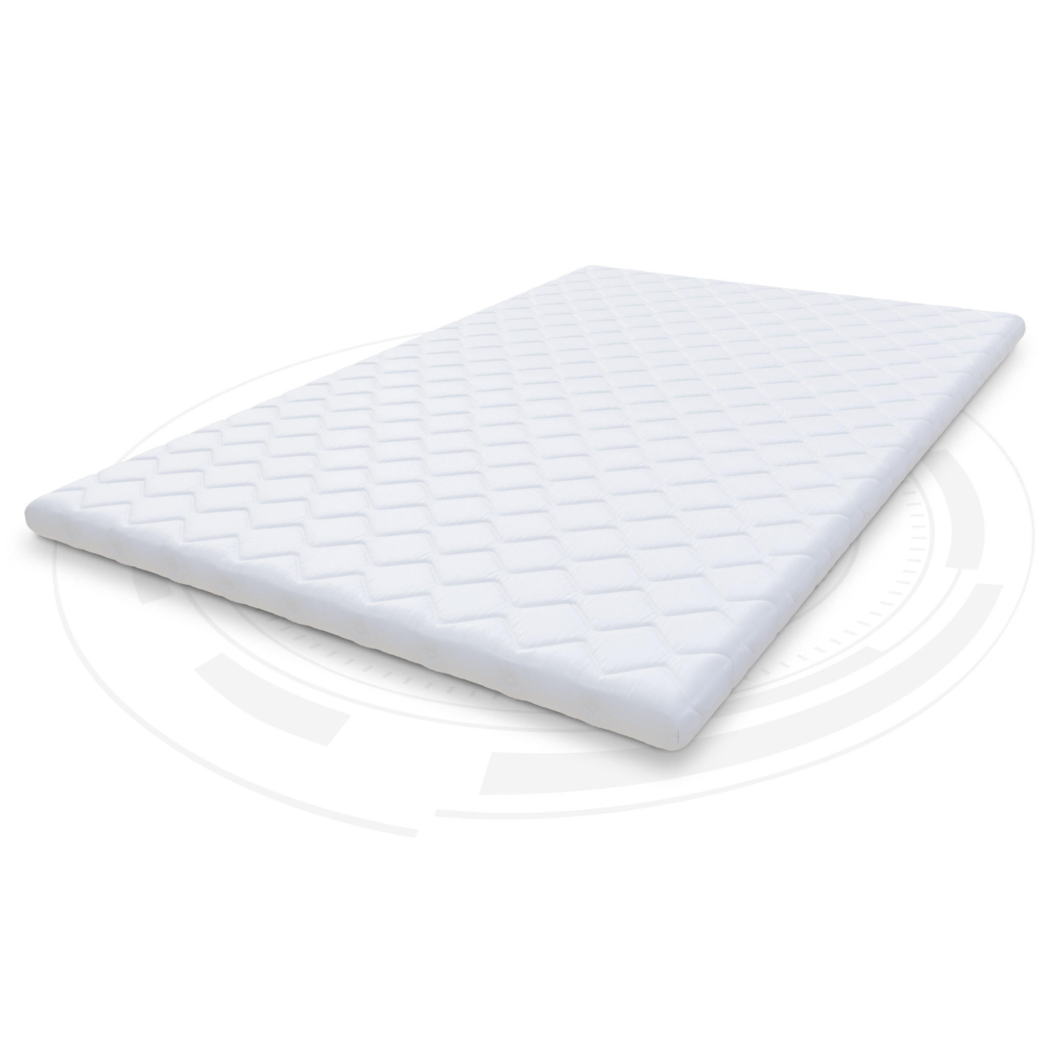 TOPPER Visco Kaltschaum - Weiß, Textil (90/200cm) - FDM