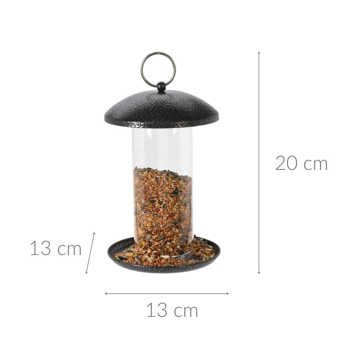 VOGELFUTTERSPENDER 20 cm - Schwarz, Kunststoff (13/20/13cm)