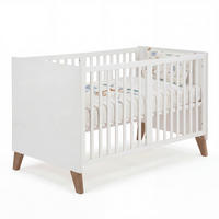 BABYBETT Ole 70 x 140 cm - Eichefarben/Weiß, Holz/Holzwerkstoff (70/140cm) - Roba