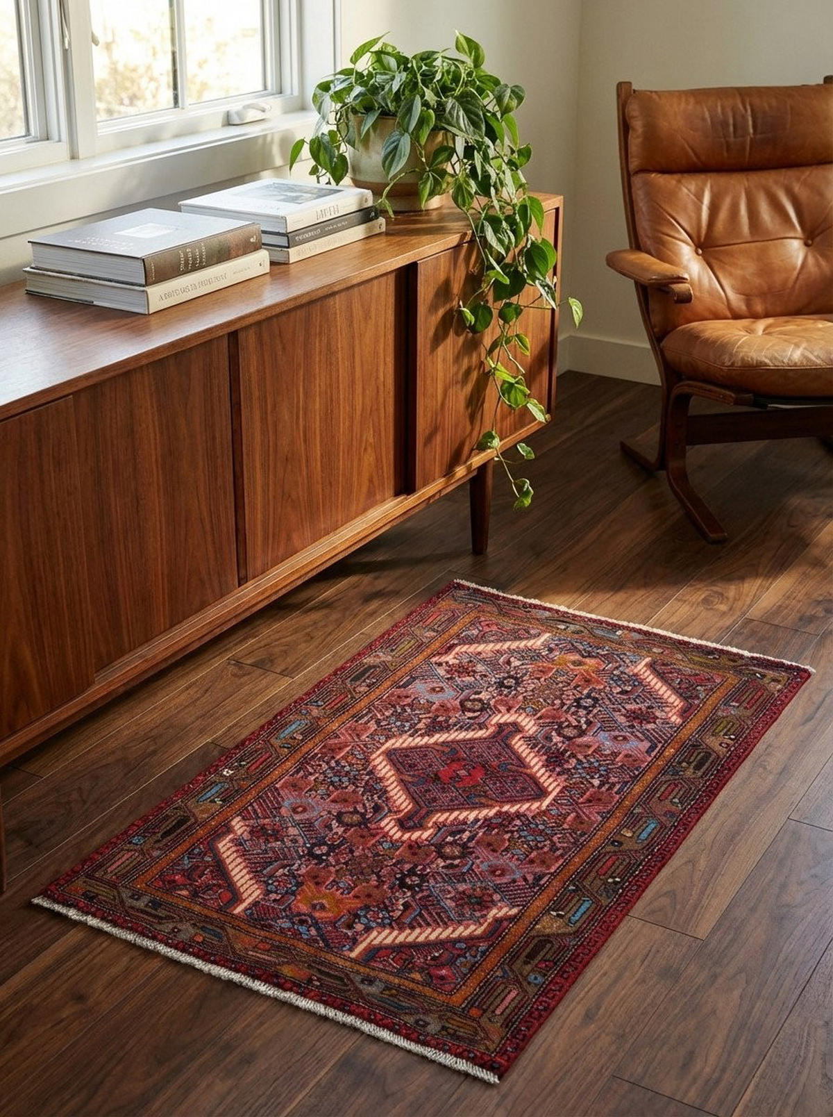 TEPPICH Assadabad Rot 124/81 cm Schurwolle - Rot, Textil (81/124cm) - Looma