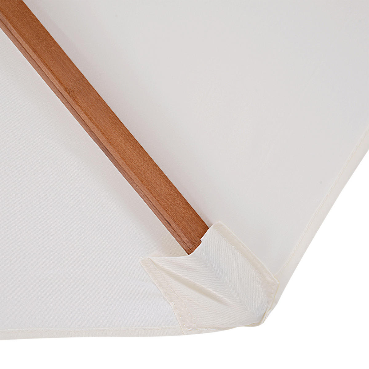 SONNENSCHIRM, Polyester, Creme - Creme, Kunststoff (270/270cm) - Outsunny