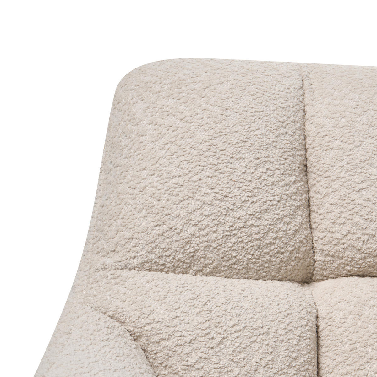 SCHREIBTISCHSTUHL Beige Palmdale - Beige/Goldfarben, Textil (58/87/61cm) - Beliani