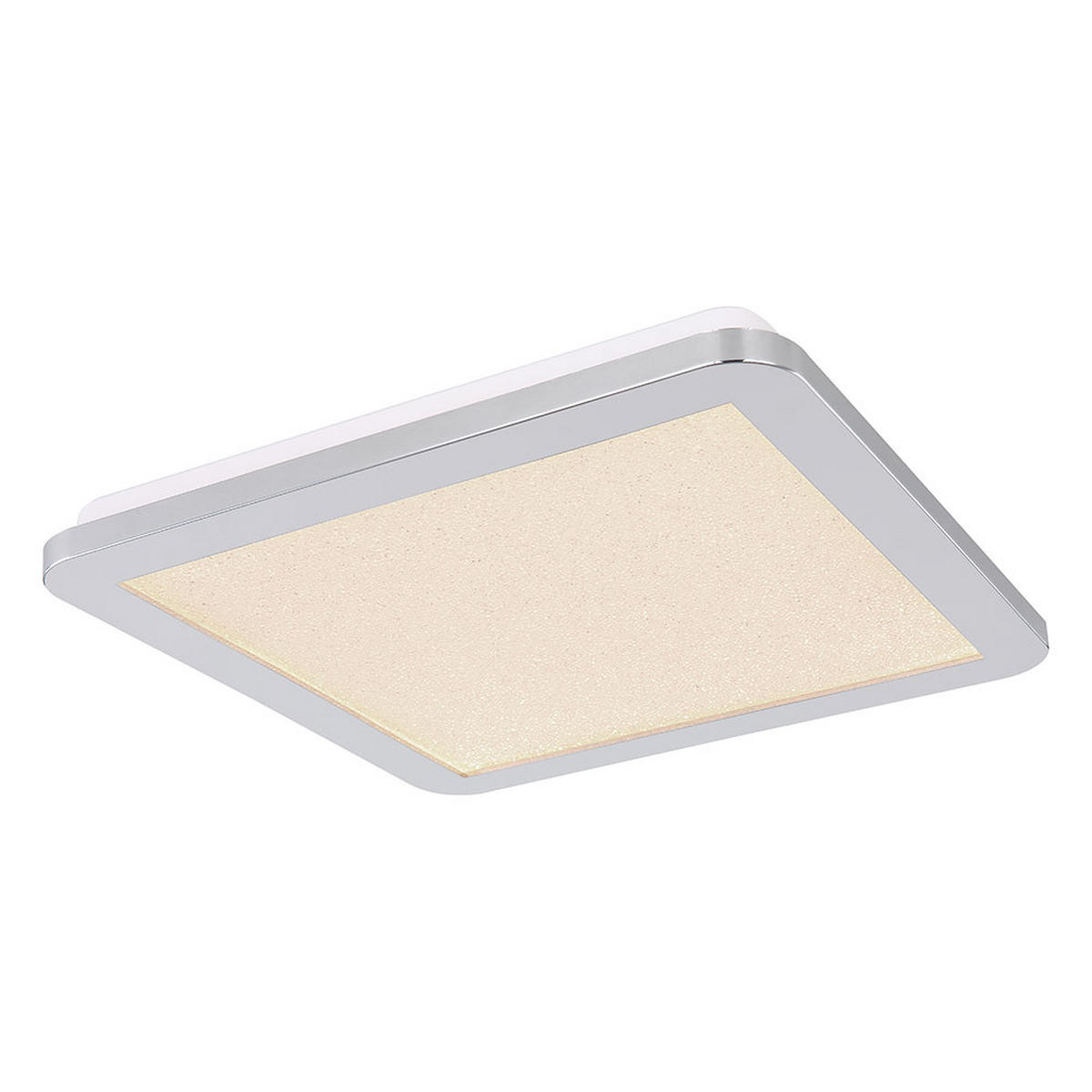 LED DECKENLEUCHTE Metall Kristalloptik Silber - Silberfarben, Metall (30/30/3cm)