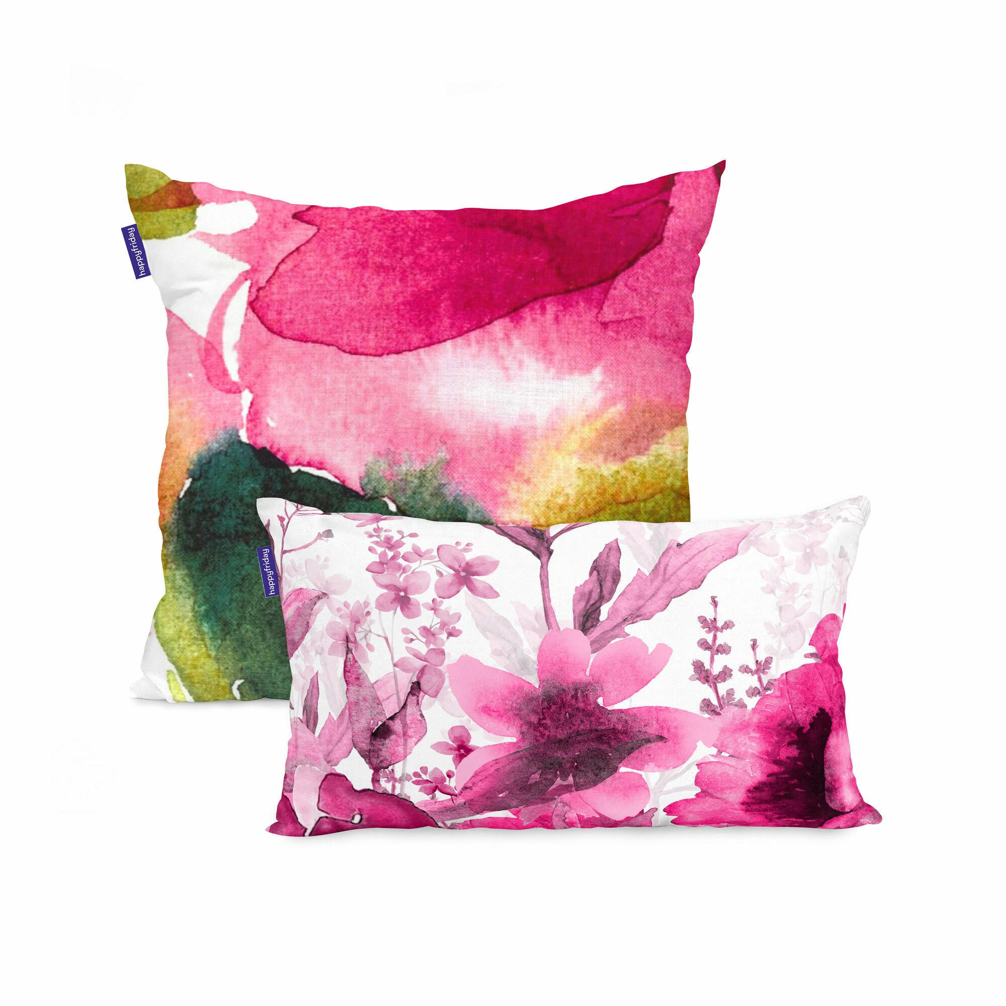 KISSENBEZUG cassia 50x50 + 50x30 cm mehrfarbig - Multicolor, Textil (50/50cm) - Happy Friday