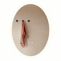 BADSPIEGEL mit Beleuchtung Karvel 3/60/80 cm - Weiß, Glas (60/80/3cm) - ZMH
