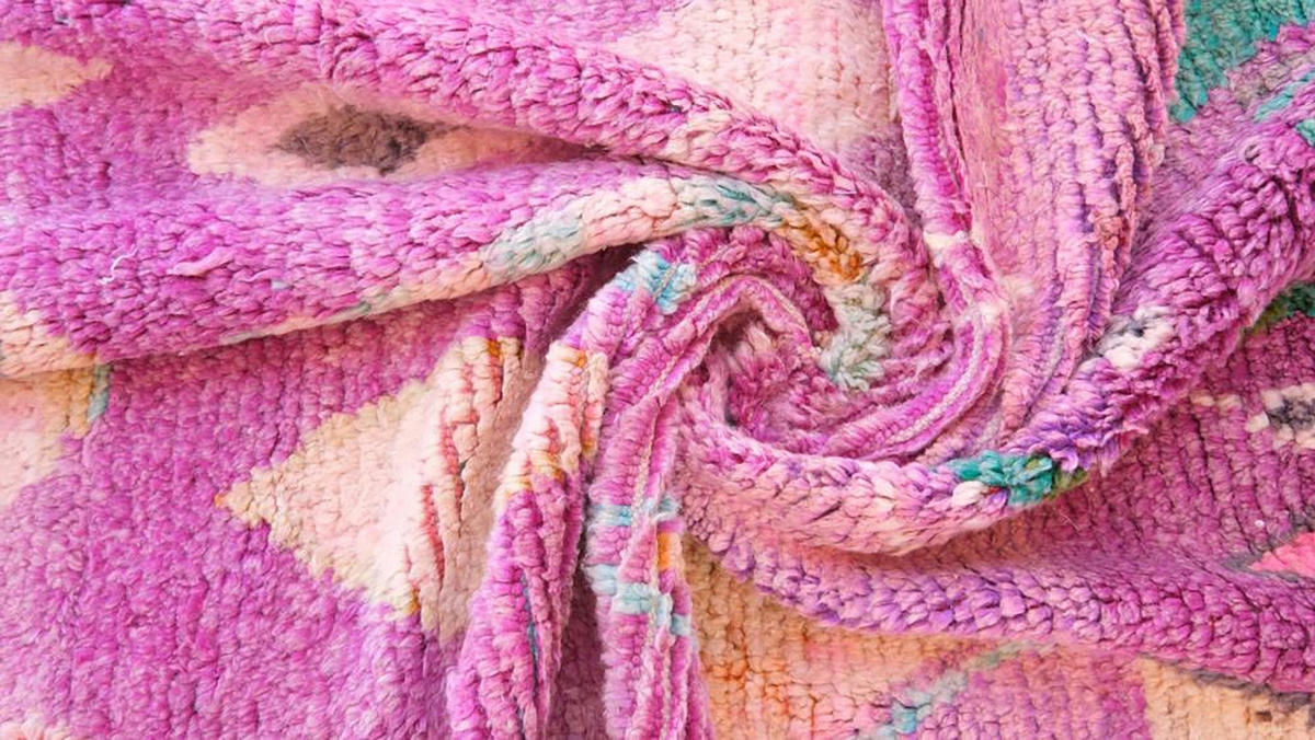 BERBERTEPPICH aus Marokko aus reiner Wolle 200x 300 cm - Lila, Naturmaterialien (200/300cm) - AFK Living