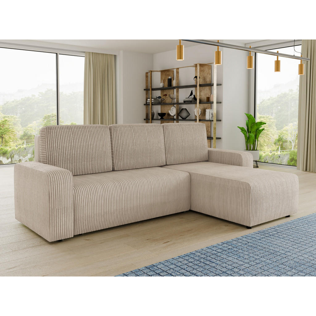 Thumbnail - Sofnet Ecksofa, Beige, Textil, 5-Sitzer, L-Form,Rechteckig, 236x150 cm, Wohnzimmer, Sofas & Couches, Wohnlandschaften, E...