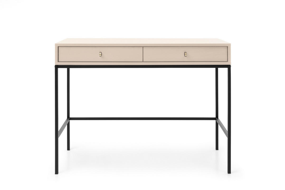 KONSOLENTISCH MONDO 104/78/50 cm mit Schubladen, Beige - Beige, Holzwerkstoff (50/104/78cm) - MASSENO