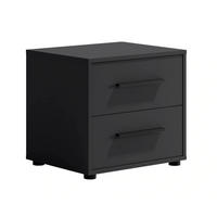 NACHTTISCH Schwarz Matt - Modena - Schwarz, Holzwerkstoff (51/47/40cm) - Ravio