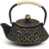 TEEKANNE Gusseisen 800 ml Gold Welle - Multicolor, Metall (13/9.3cm)