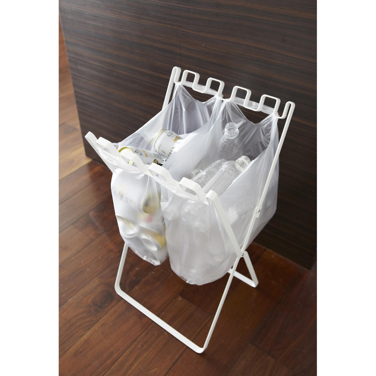 MÜLLSACKSTÄNDER Tower 7908 Weiß Metall 60/33/31.0 cm - Weiß, Metall (33/60/31cm) - Yamazaki