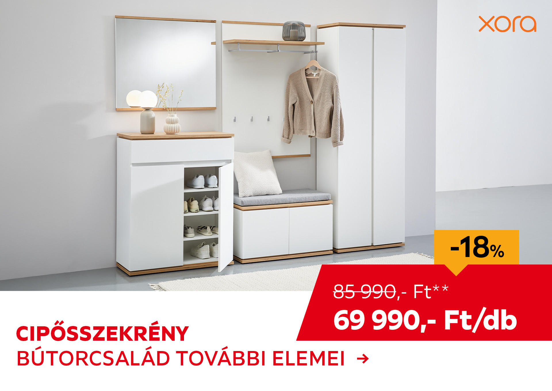 CIPŐSSZEKRÉNY Kiemelt termék 85990 Ft.- helyett 69990 Ft.-