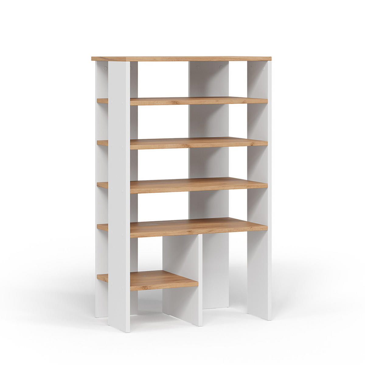 BOTNÍK Marlon Bílý/zlatý dub - bílá/medově dubová, kompozitní dřevo (60/100/34.4cm) - Vicco