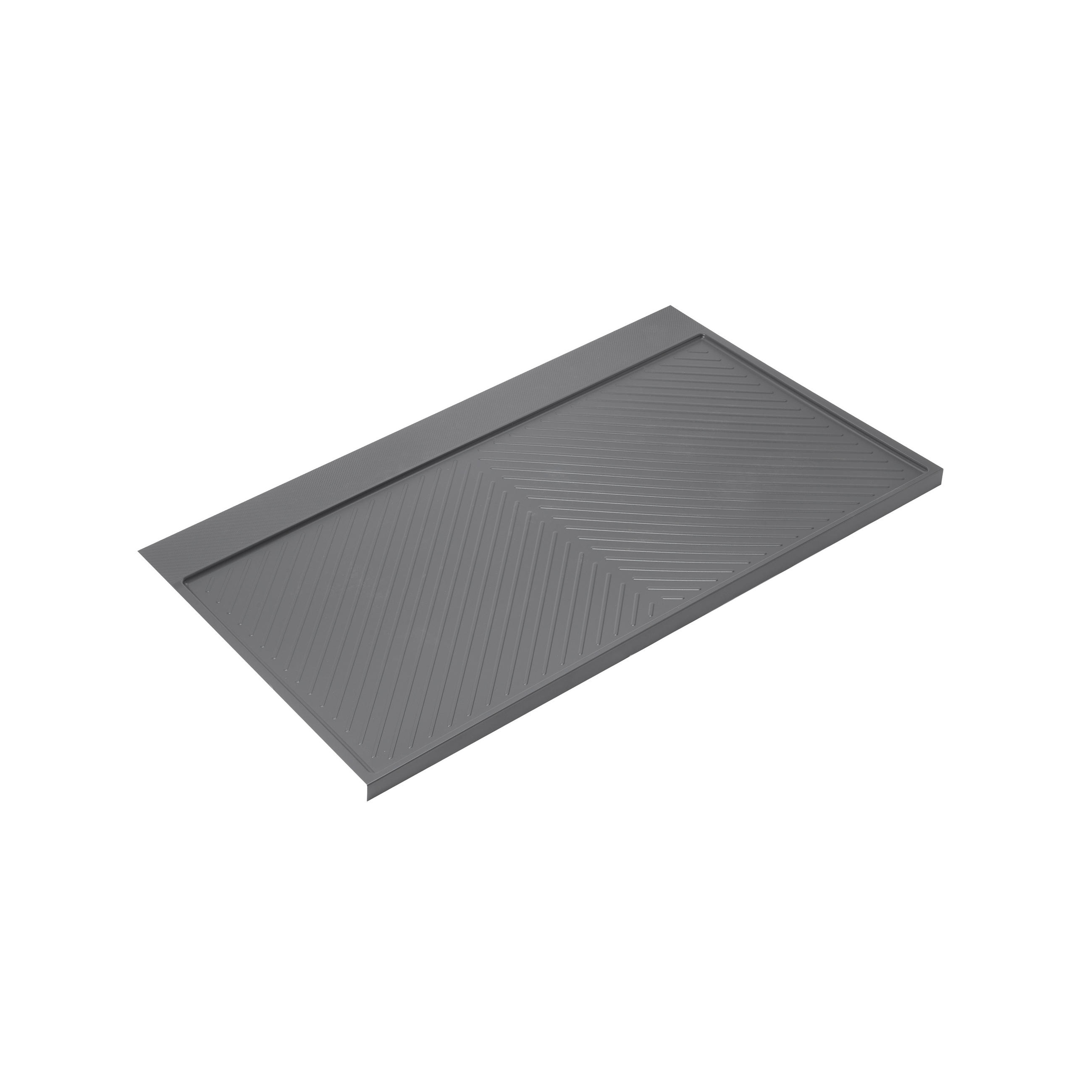 SCHUTZ für Böden von Küchenmöbeln Modell Sink, M100, 967x580mm, Brettstärke 16mm, schneidbar, Kunststoff, Anthrazitgrau - Anthrazit, Kunststoff (58/3/96.7cm) - EMUCA