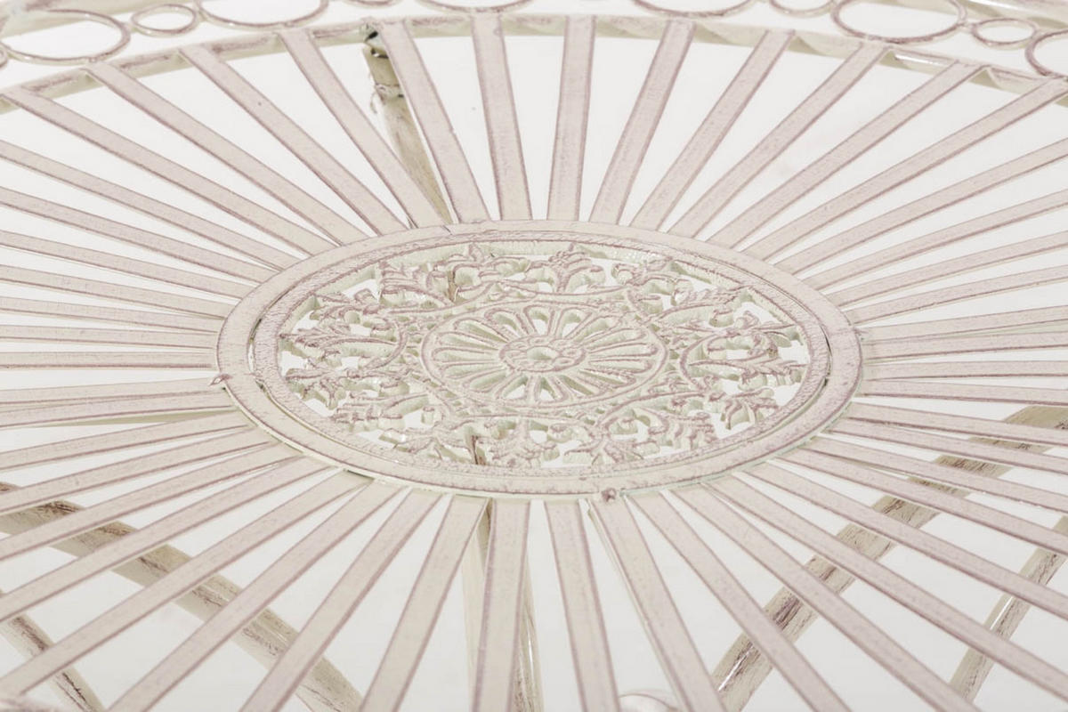 GARTENTISCH Hera antik-creme - Naturfarben, Metall (72.5/70/70cm) - TPFGarden