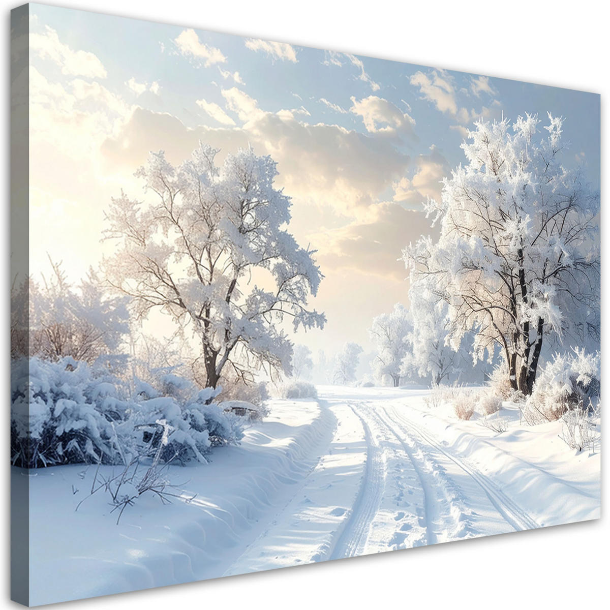 LEINWANDBILD Weihnachten 120x80cm - Weiß, Textil (120/80cm) - Feeby