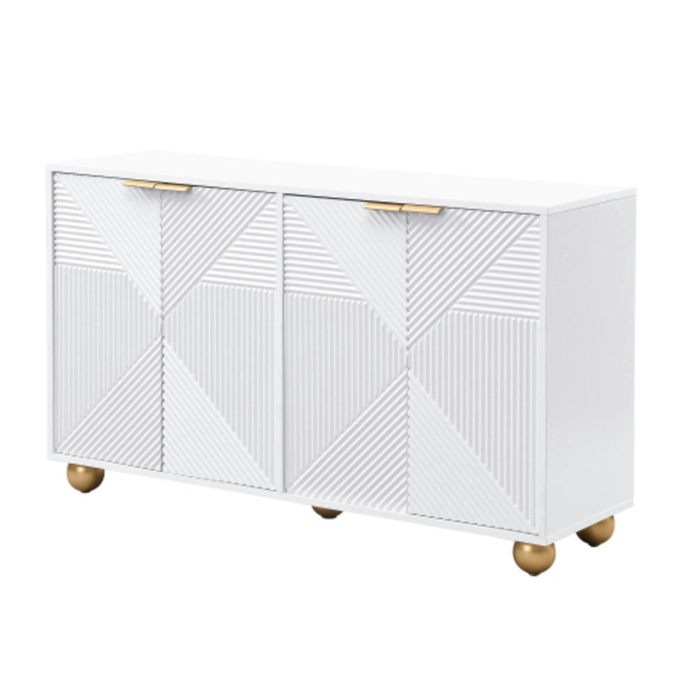Luhomfu Sideboard Weiß 120x71.5x35 cm