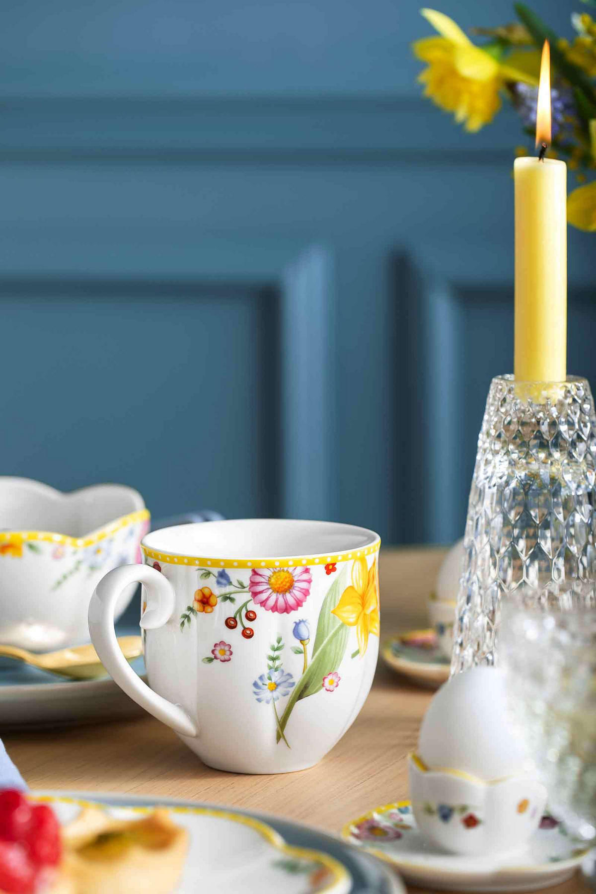 FRÜHSTÜCKS-SET Spring Awakening bunt - Multicolor, Keramik (25.5/15/35.5cm) - Villeroy & Boch