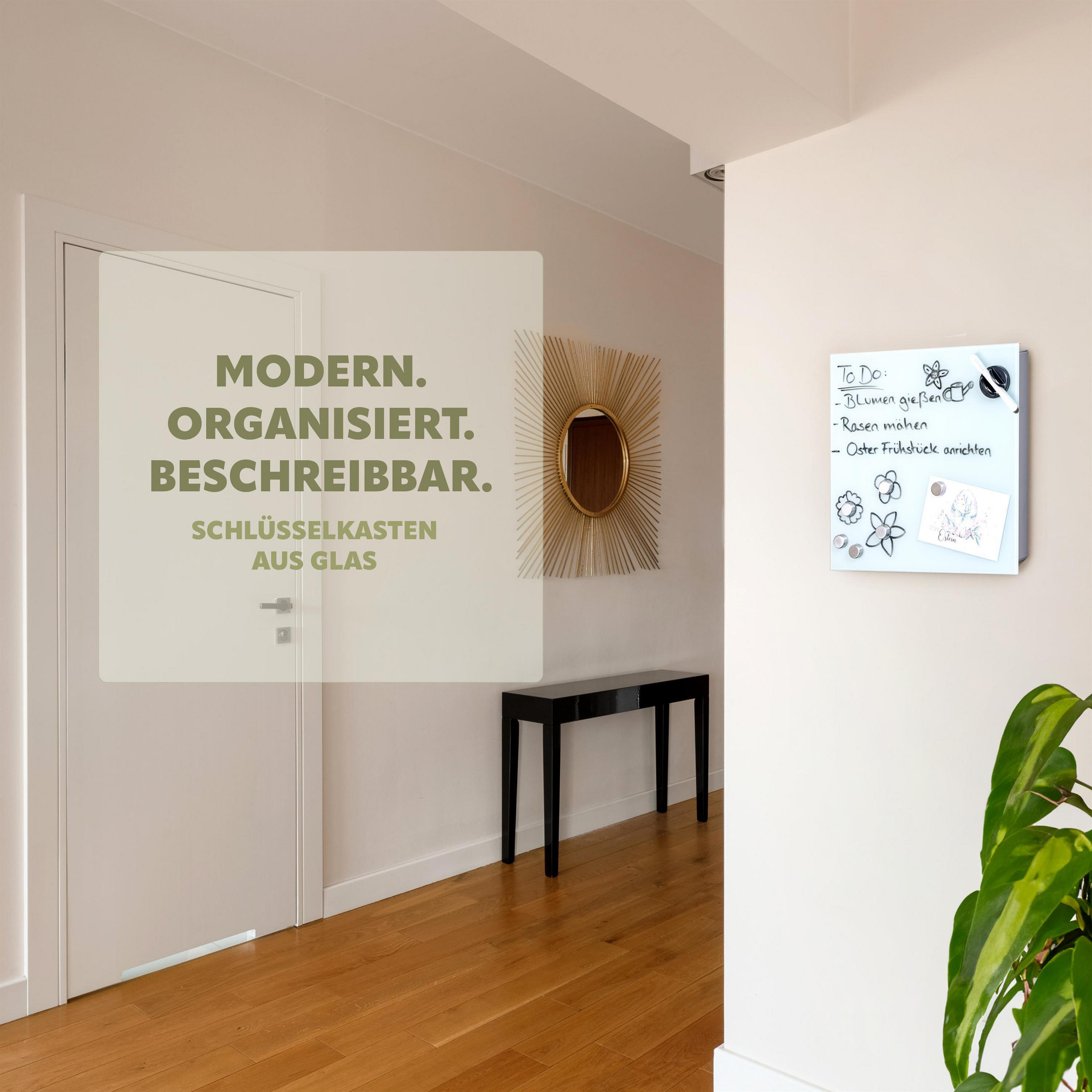 SCHLÜSSELKASTEN, weiß, Metall - Weiß, Metall (35/35/5cm) - bremermann