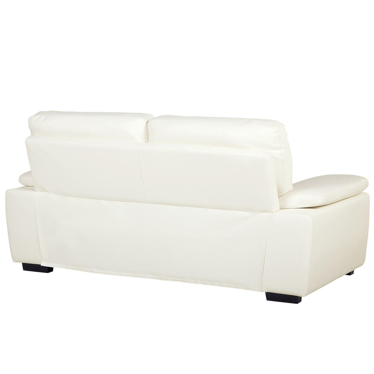 3-SITZER-SOFA Kunstleder Beige Vogar - Beige, Kunststoff/Textil (195/90/74cm) - Beliani