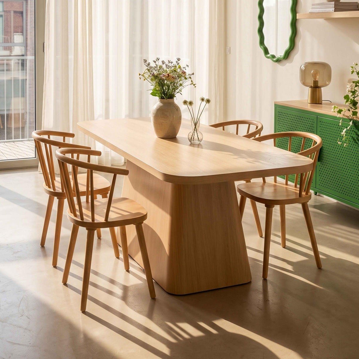 STÜHLE 2-tlg., Beigefarbe - Beige, Holz (44/76/42cm) - Oviala