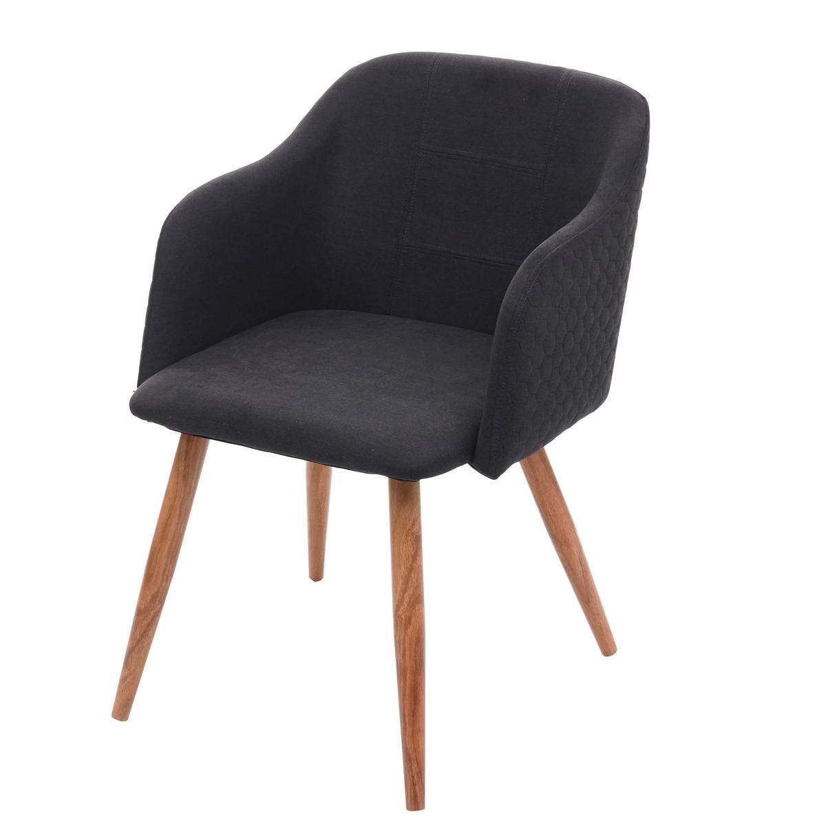 ESSZIMMERSTUHL Anthrazit - Anthrazit, Textil (53/78/60cm) - MCW