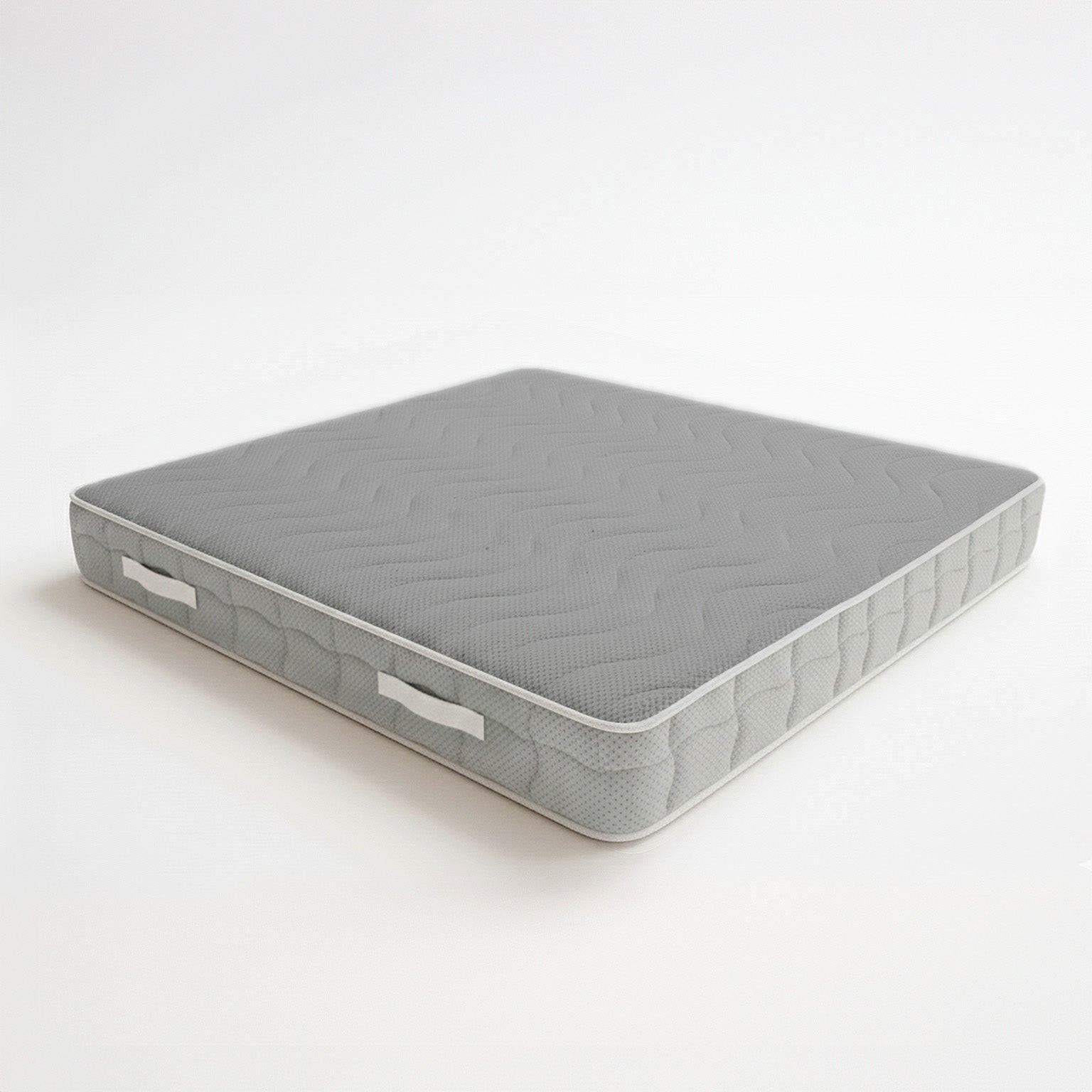 DOPPELMATRATZE 160x200 Memory-Schaum 9 Zonen H22 orthopädisch antiallergisch - Weiß, Textil (160/200cm) - The White Stone