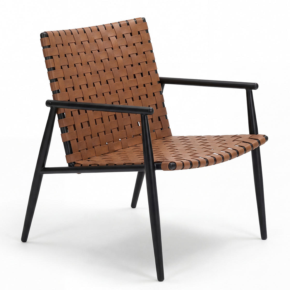 BALKONSET - 3-teilig - Stahl / Polyrattan - Braun - Braun, Glas/Kunststoff - home24
