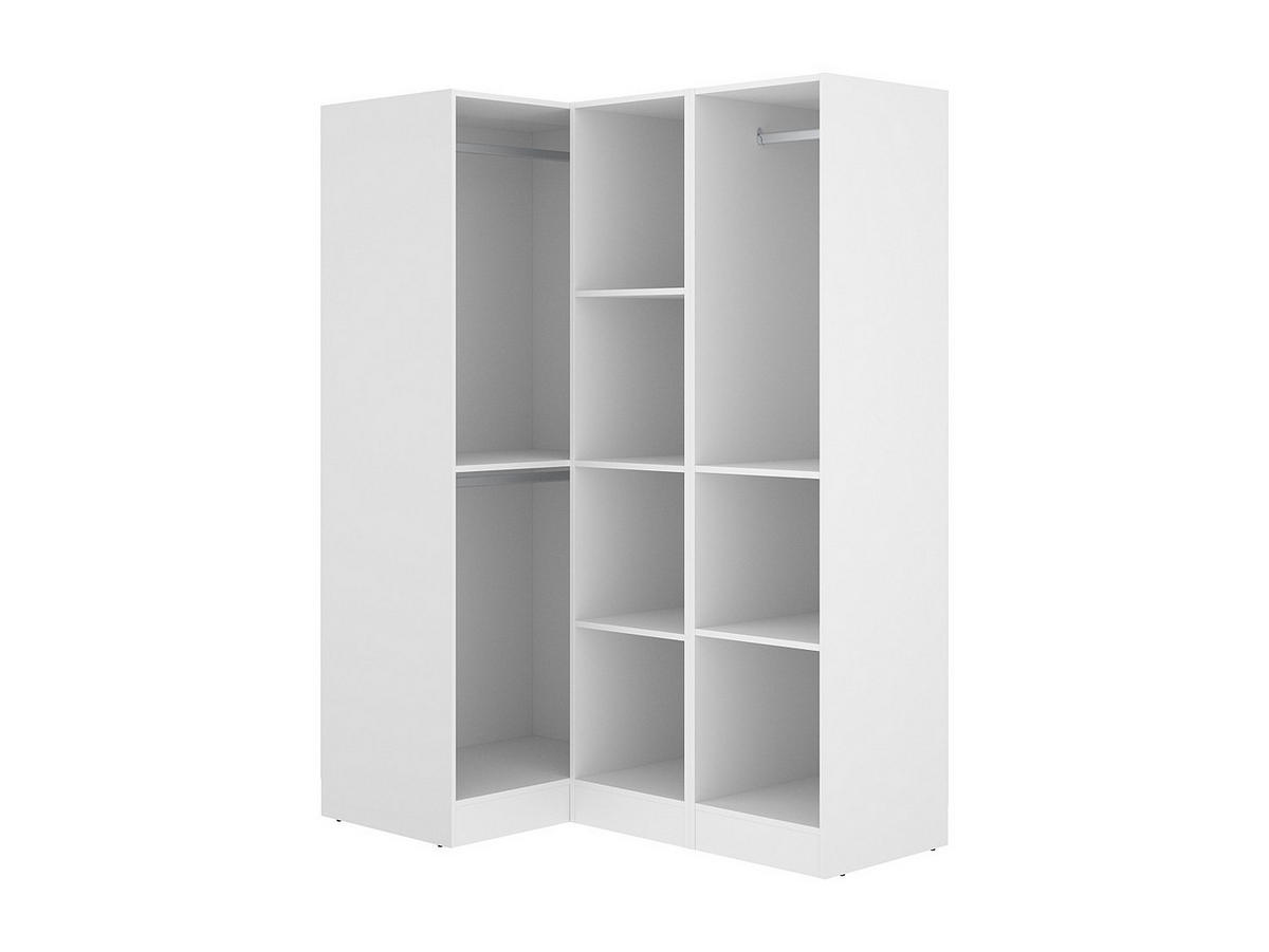 KLEIDERSCHRANK - 132 cm x 92 cm - holz - weiß Listowel - Weiß, Holz (132/184/92cm) - Vente-Unique