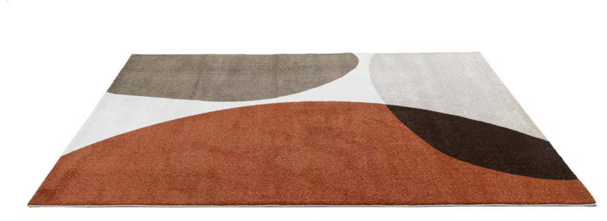 TEPPICH modern Flachgewebe BUBBLE Orange 60 x 100 cm - Orange, Textil (60/100cm) - Novatrend