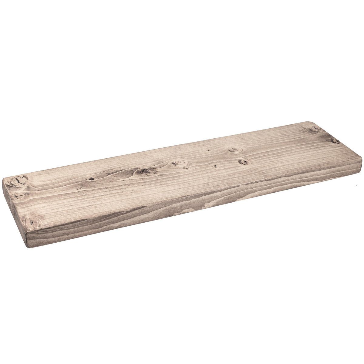WANDREGAL rustikales 30/3,8/210 cm unbehandelt - Braun, Holz (210/3.8/30cm)