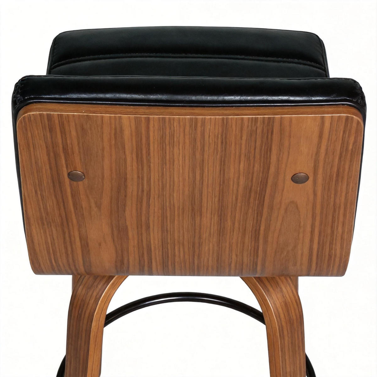 BARHOCKER DE-36437 mit geschwungenen Holzbeinen Schwarz - Schwarz, Holz (48/90/40cm) - ComfortXL