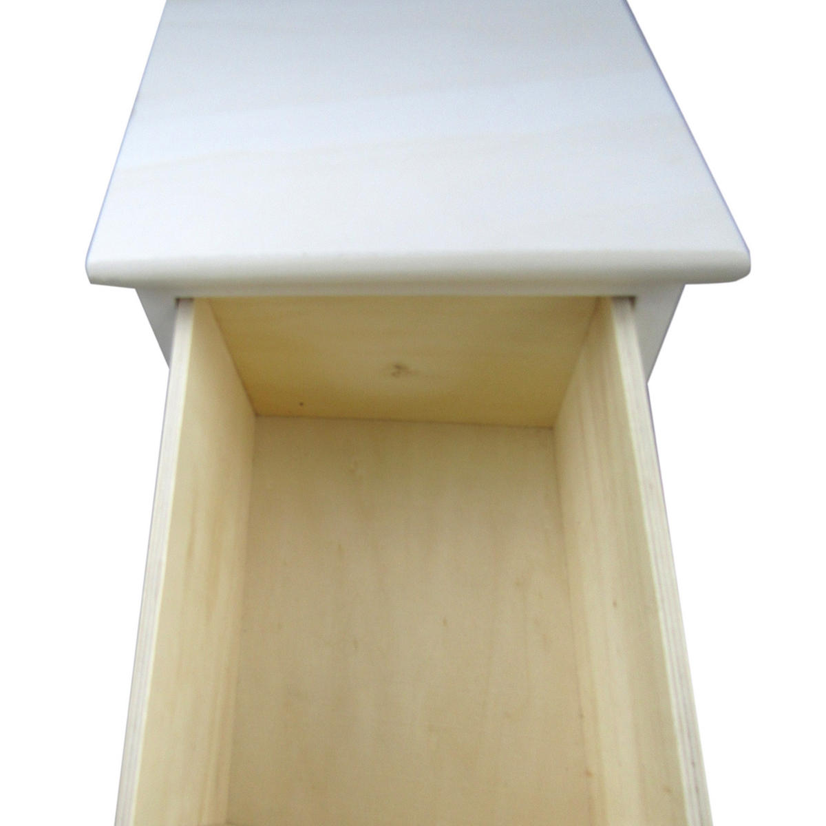 KOMMODE Weiß 30/26/91 cm - Weiß, Holz (30/91/26cm) - Mobili Rebecca