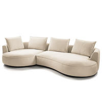 BIGSOFA - Beige, Kunststoff/Textil (322/82/154cm) - home24