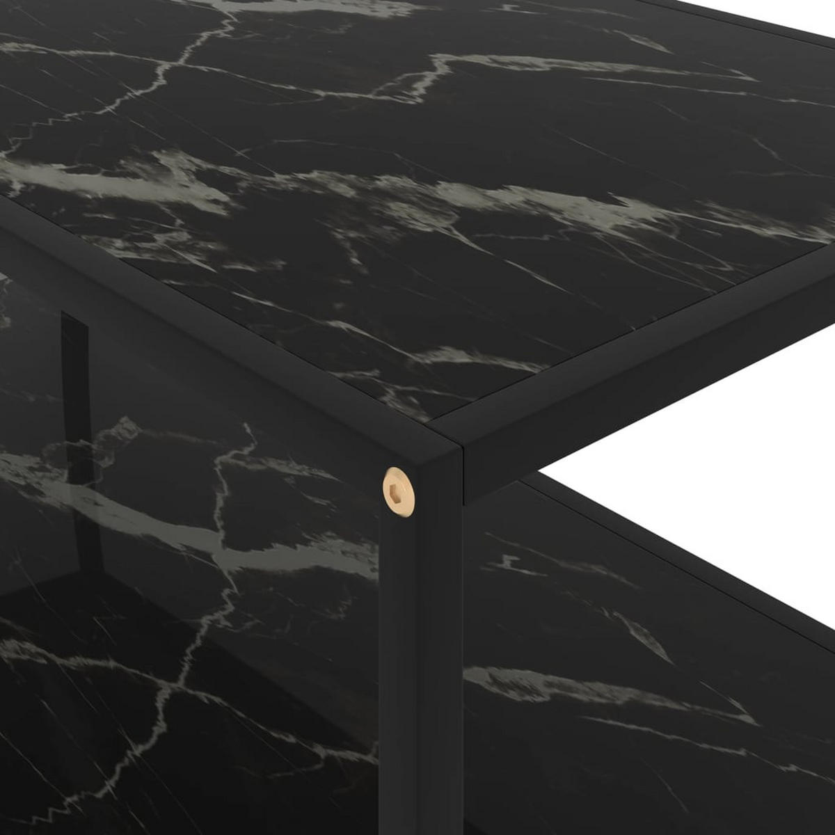 COUCHTISCH Schwarz 100x50x35 cm Hartglas - Schwarz, Glas (100/50/35cm) - furnicato