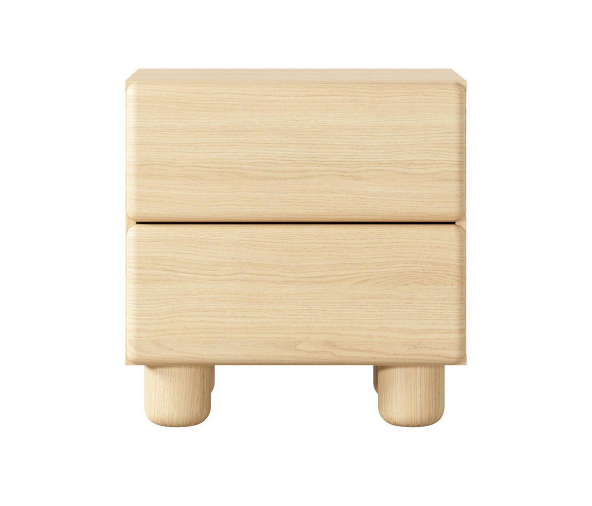NACHTTISCH 50 cm Bloom, 2 Schubladen, Holz, Eiche Vicenza - Eichefarben, Holz (50/52/38cm) - Emporius