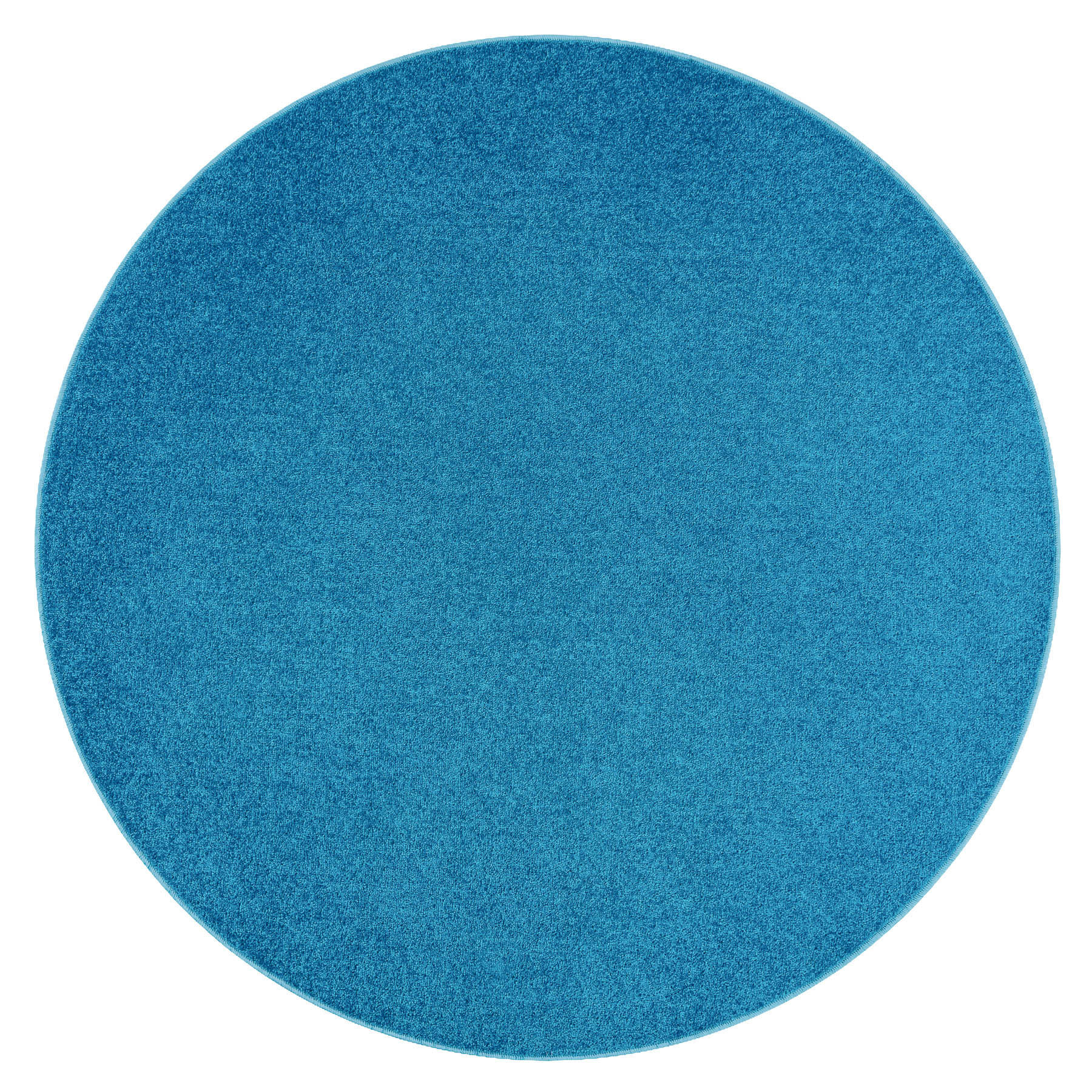 TEPPICH rund ETON 133 cm - Türkis, Textil (133/133cm) - rugsX