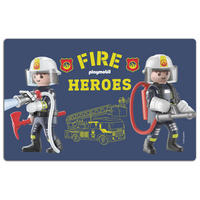 BRETTCHEN Playmobil City Action Feuerwehr Blau 14,5 x 23,5 cm - Blau, Kunststoff (14.5/23.5cm) - Playmobil