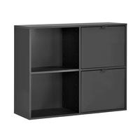 AKTENREGAL Der Verstauer - Anthrazit, Holzwerkstoff (88/75/35cm) - Mokebo