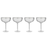 CHAMPAGNERSCHALE (4er Set) Chelsea - Transparent, Glas (0.4L) - Butlers